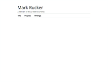 Tablet Screenshot of markrucker.net
